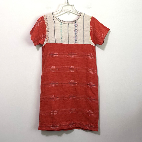 Ace & Jig Dresses & Skirts - Ace & Jig Andie Pullover Shirt Dress S Shift Cotton Pockets Short Sleeve Minimal